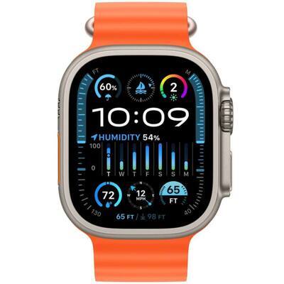 Умные часы Apple Watch Ultra 2 49мм Titanium Ocean Band оранжевый