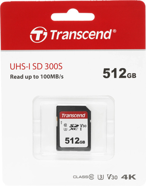 Флеш карта SDXC 512GB Transcend TS512GSDC300S
