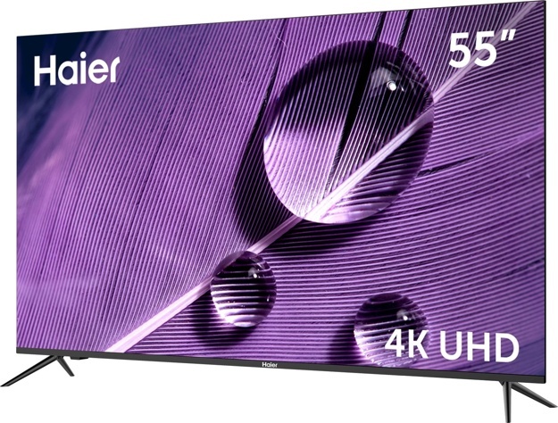 Телевизор LED Haier 55" Smart TV S1: 55 дюйма, 4K, Smart TV