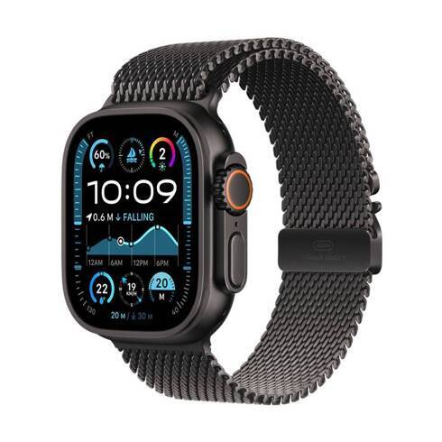 Умные часы Apple Watch Ultra 2 49 мм GPS+Cellular Titanium Case/ Black Titanium Milanese Loop L