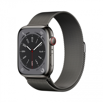 Умные часы Apple Watch Series 8 45 мм Graphite Stainless Steel Milanese Loop