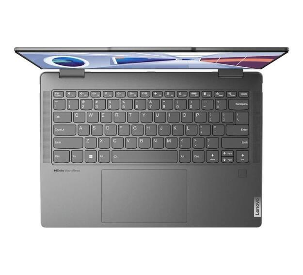 Ноутбук Lenovo Yoga 14" (Ryzen 7 7735U, 16GB, 1TB SSD, OLED) серый