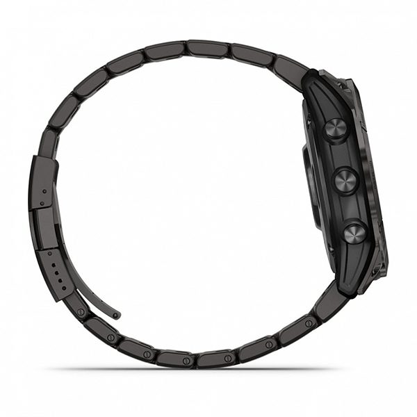 Умные часы Garmin FENIX 7X PRO Sapphire Solar Edition 51 мм титановый угольно-серый корпус с DLC-покрытием и титановым браслетом