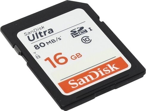 Флеш карта SDHC 16GB Sandisk SDSDUNC-016G-GN6IN