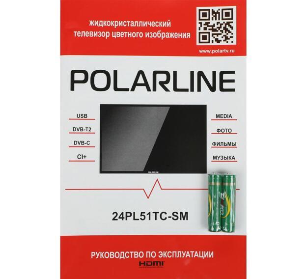 Телевизор LED PolarLine 24" 24PL51TC-SM: 24 дюйма, HD, DVB-T2