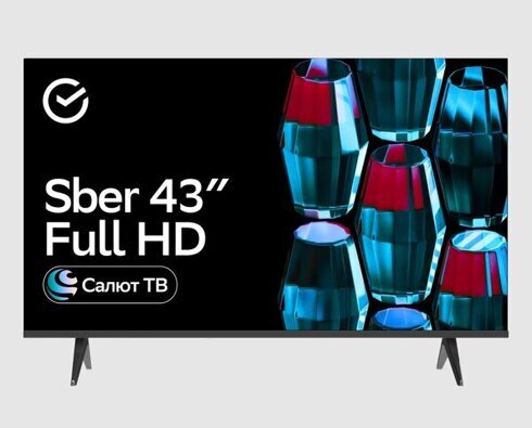 Телевизор Sber SDX-43F2139: 43 дюйма, Full HD, Smart TV, Салют ТВ