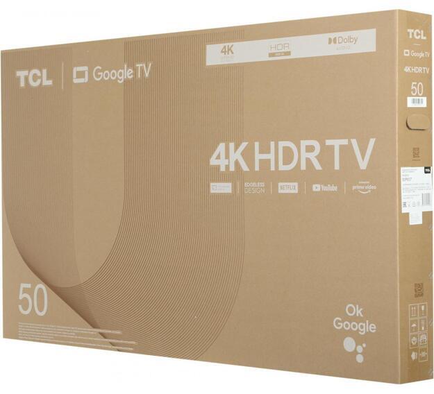 Телевизор TCL 50P637: 50 дюймов, Ultra HD, Smart TV, Wi-Fi