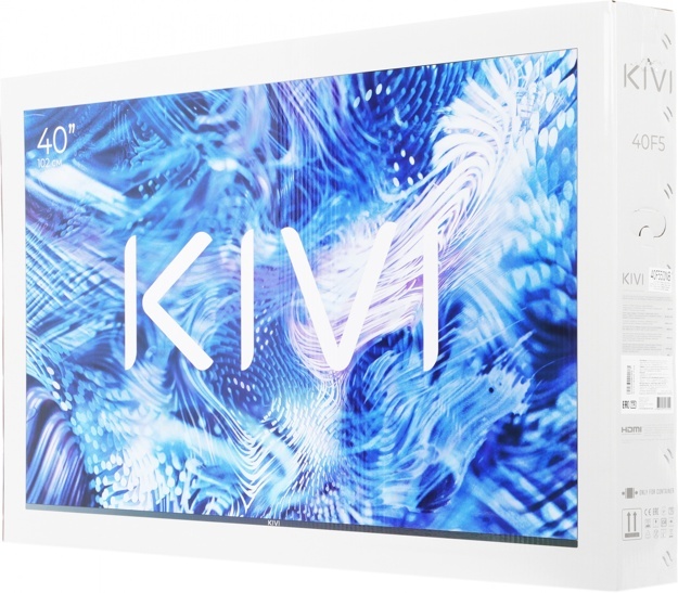 Телевизор LED Kivi 40" 40F550NB: 40 дюйма, Full HD, Smart TV, DVB-T2