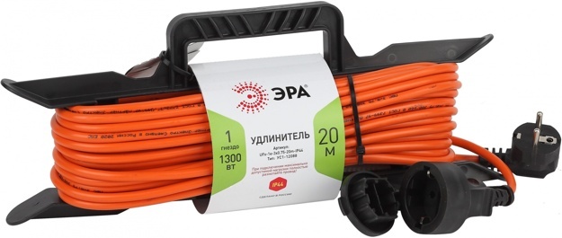 Удлинитель силовой Эра UFx-1e-3x0.75-20m-IP44