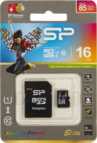 Флеш карта microSDHC 16GB Silicon Power SP016GBSTHBU1V10SP