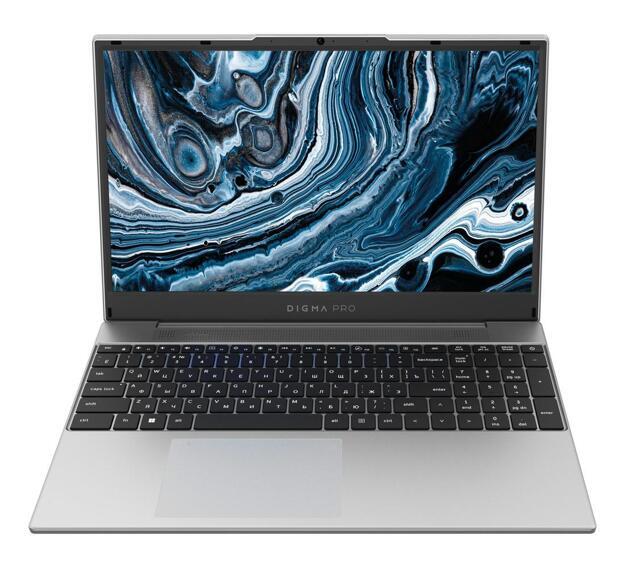 Ноутбук Digma Pro Breve 15.6" (Ryzen 7 5700U, 16GB, 512GB SSD, IPS) серебристый