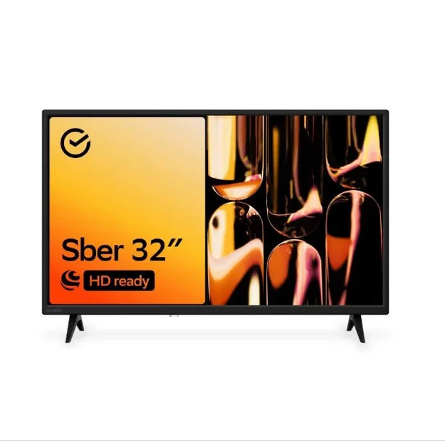 Телевизор Sber SDX 32H2122B: 32 дюйма, HD, Smart TV