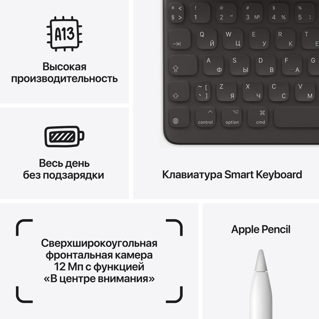 Планшет Apple iPad 9 (2021), Wi-Fi, 256 ГБ, Серый космос