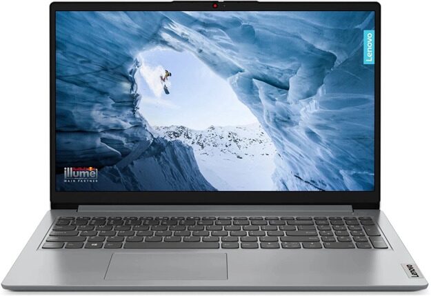 15.6" Ноутбук Lenovo IdeaPad 1 15IAU7 8ГБ/512 ГБ (Intel Iris Xe graphics,Intel Core i5 1235U 1.3ГГц) серый