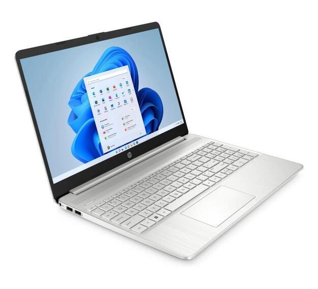 Ноутбук HP 15 15.6" (Ryzen 7 5700U, 16GB, 512GB SSD, IPS) серебристый