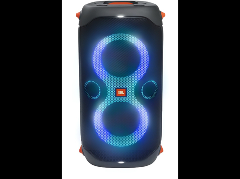Портативная акустическая система JBL Partybox 110 (160 Вт, Bluetooth, USB, AUX, Караоке, Подсветка, IPX4), Черная