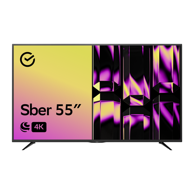 Телевизор Sber SDX-55U4127: 55 дюйма, 4K, Smart TV