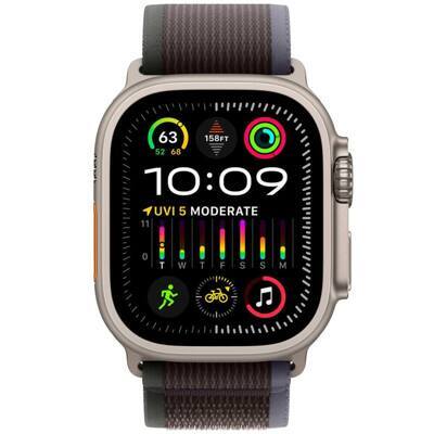 Умные часы Apple Watch Ultra 2 49мм Titanium S/M синий/чёрные ремешок Trail