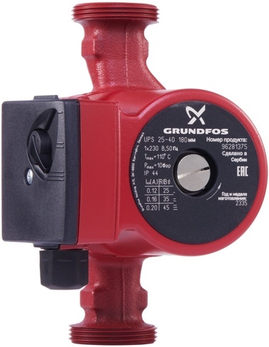 Насос циркуляционный Grundfos UPS 25-40